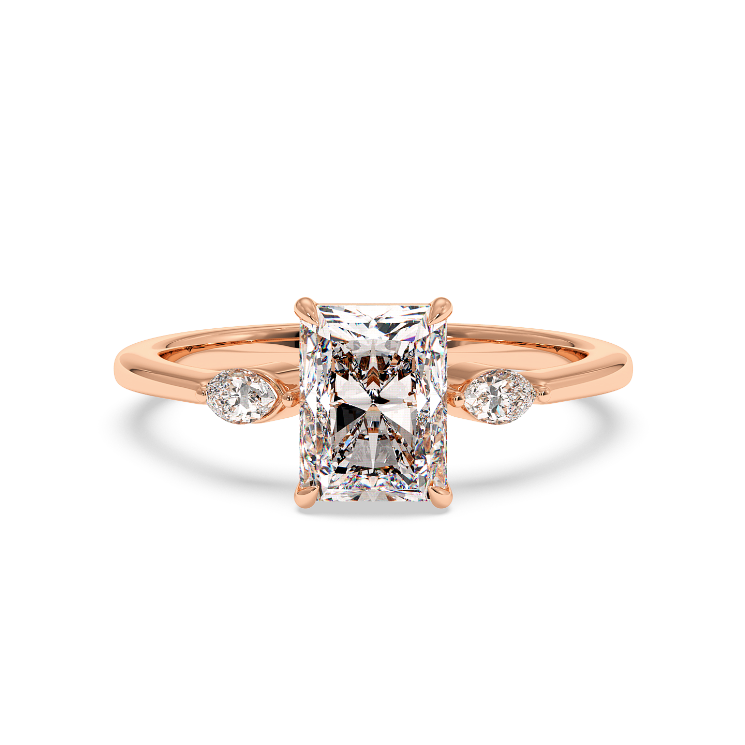 18K Rose Gold Montana Engagement Ring