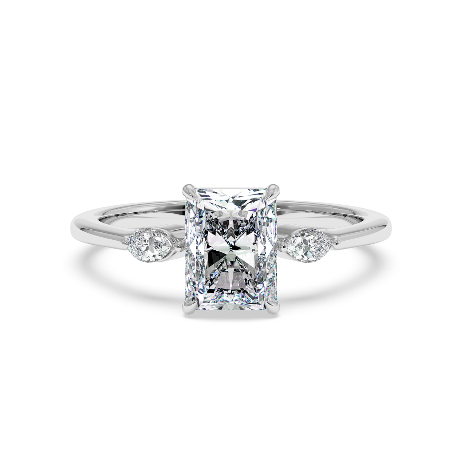 18K White Gold Montana Engagement Ring