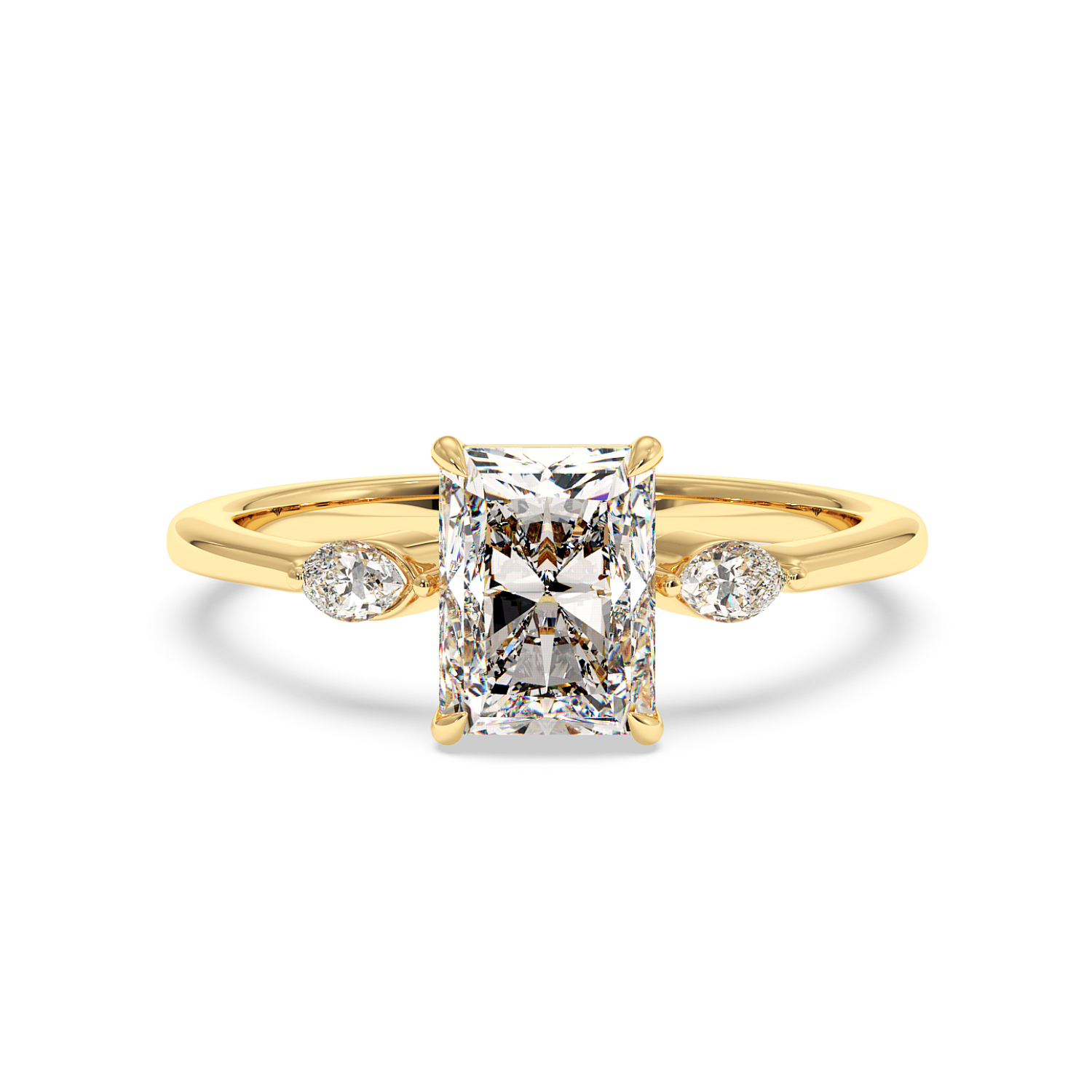 18K Yellow Gold Montana Engagement Ring