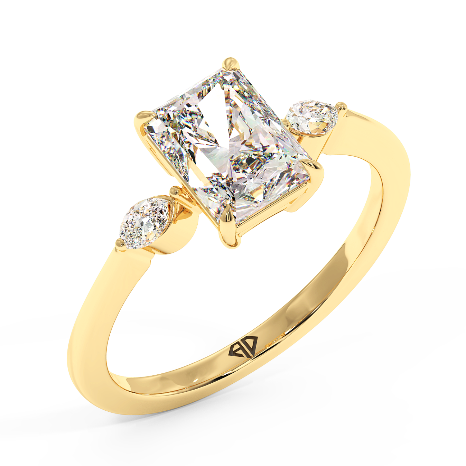 18K Yellow Gold Montana Engagement Ring