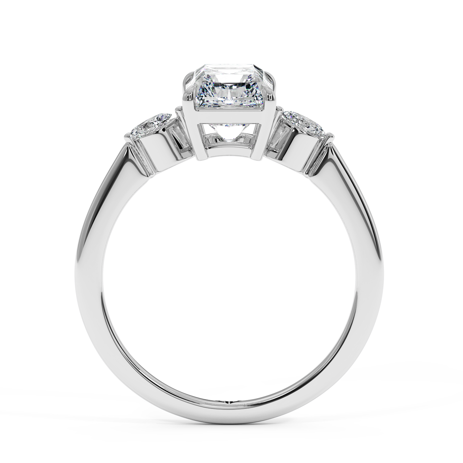 18K White Gold Montana Engagement Ring