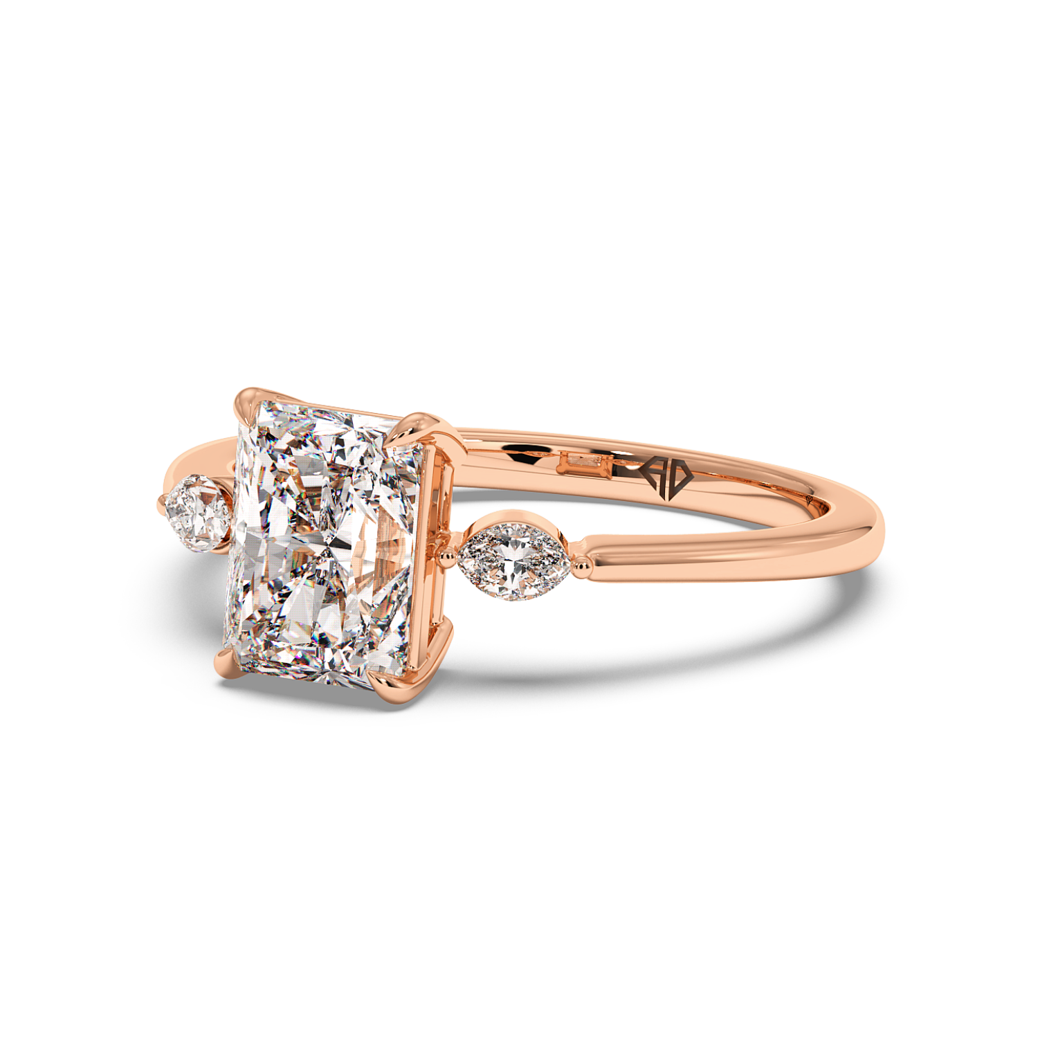 18K Rose Gold Montana Engagement Ring