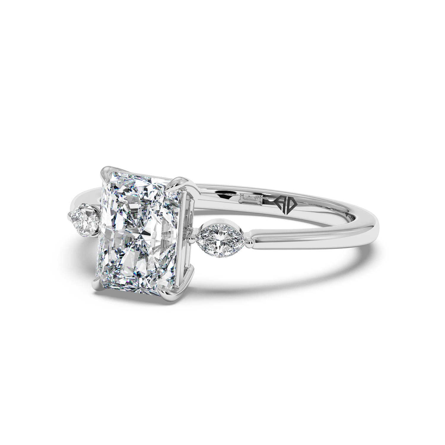 18K White Gold Montana Engagement Ring