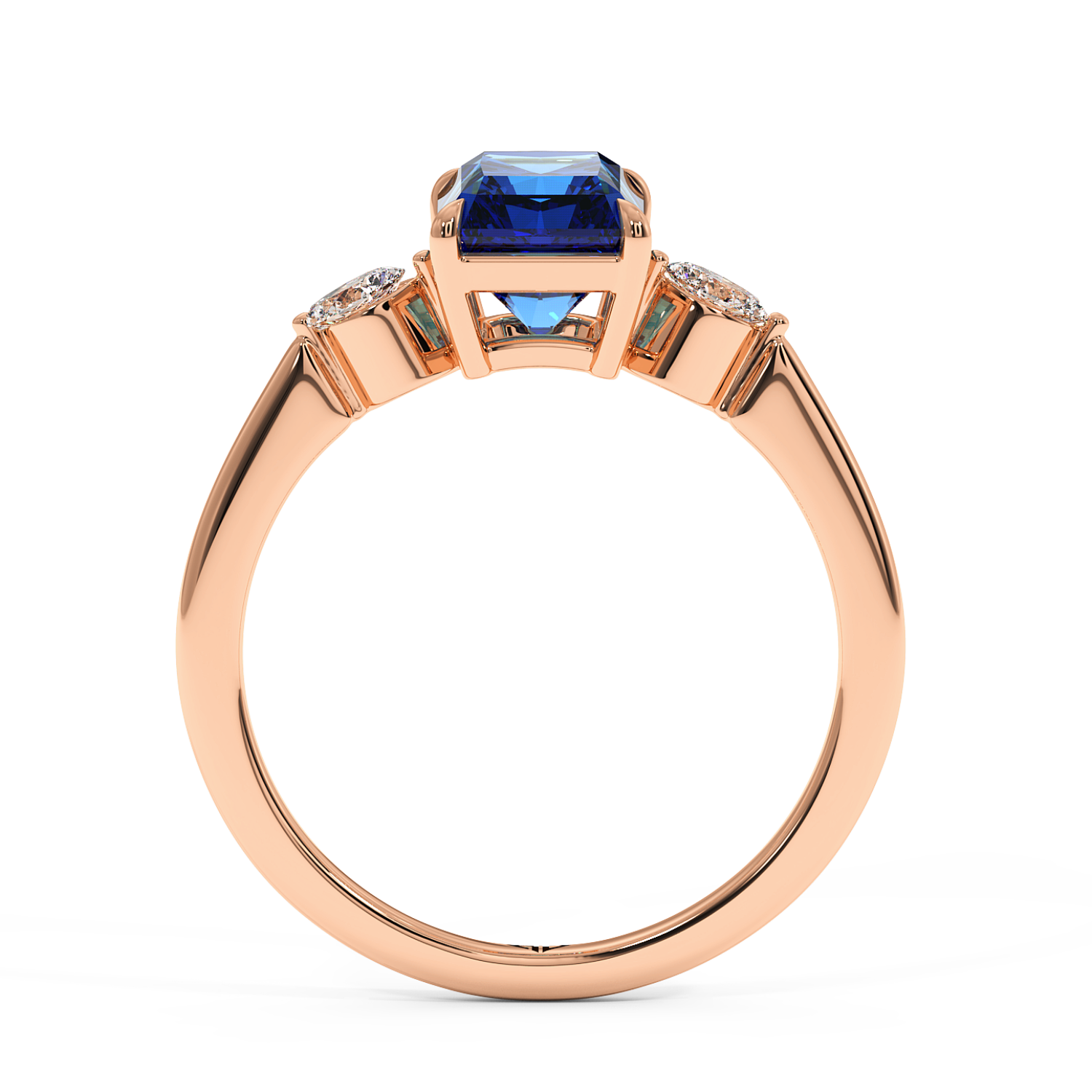 18K Rose Gold Montana Engagement Ring