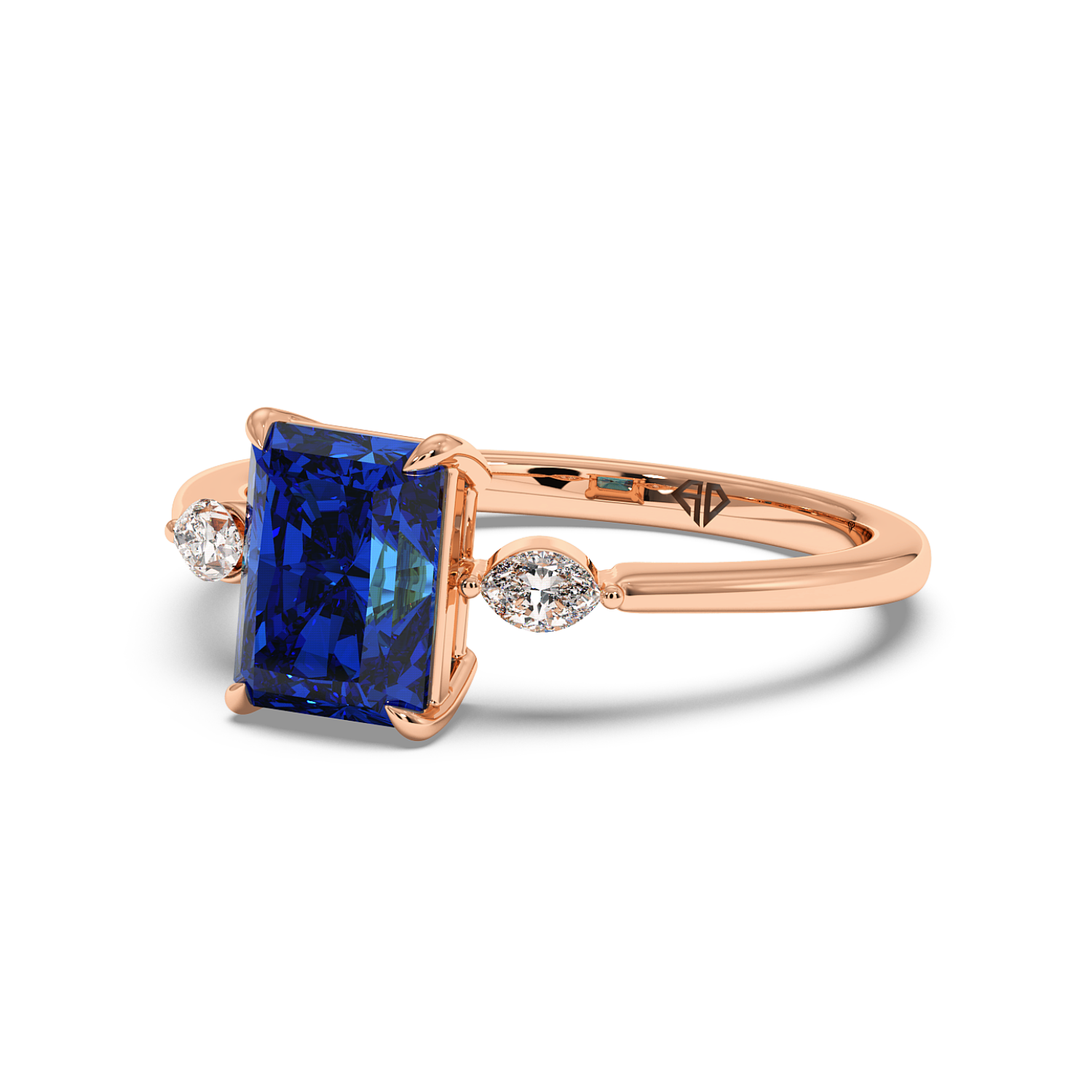 18K Rose Gold Montana Engagement Ring