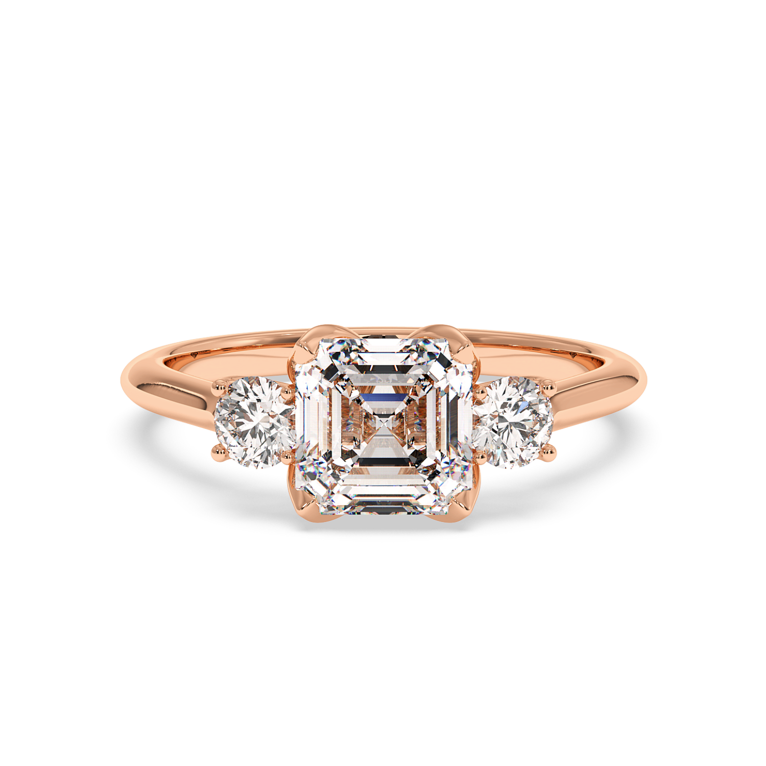 18K Rose Gold Dolce Engagement Ring