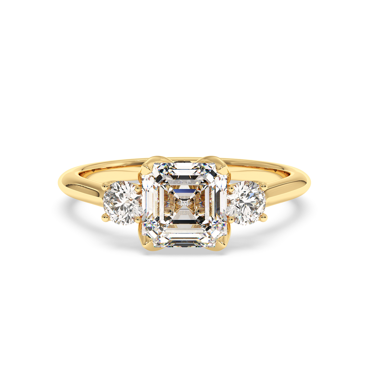 18K Yellow Gold Dolce Engagement Ring