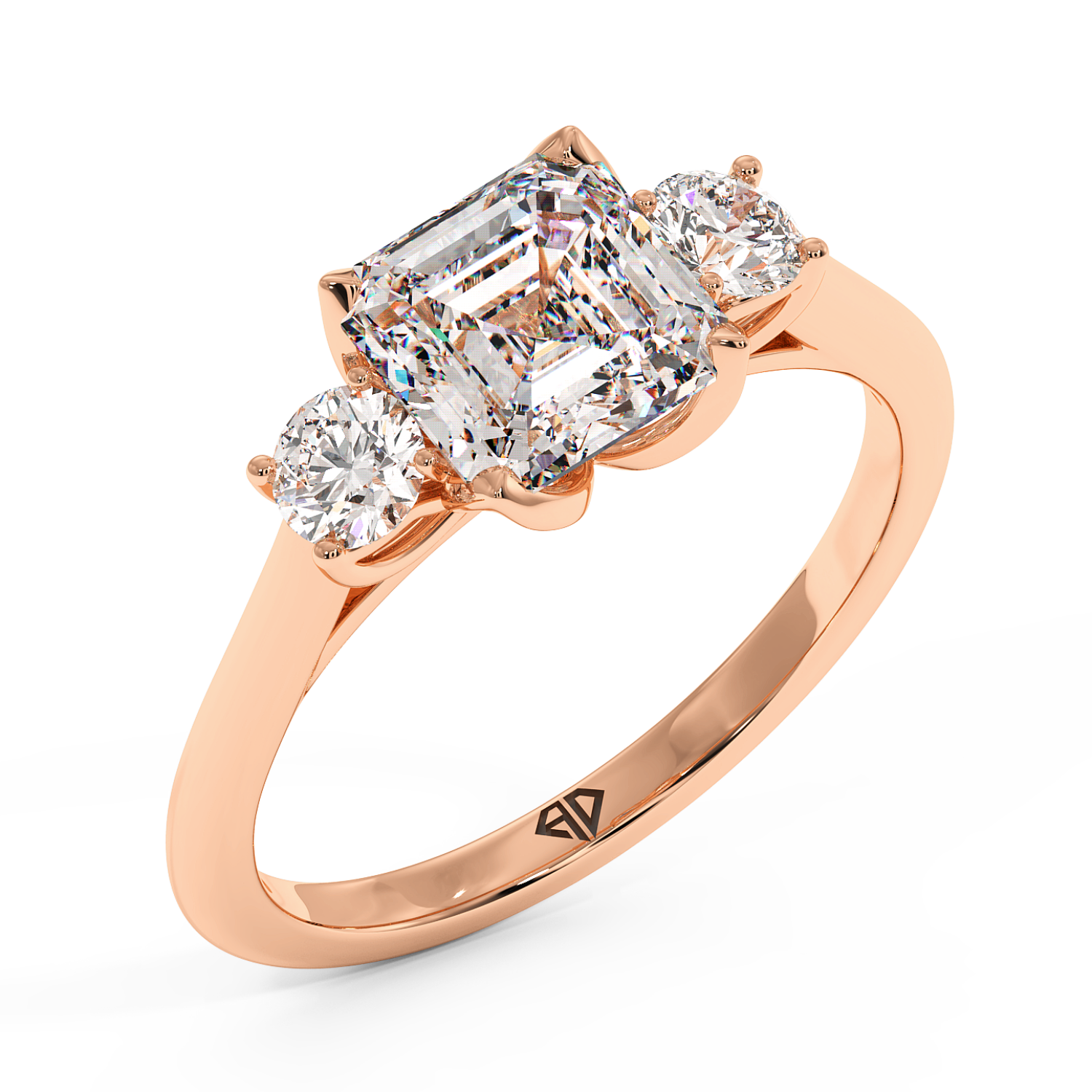 18K Rose Gold Dolce Engagement Ring