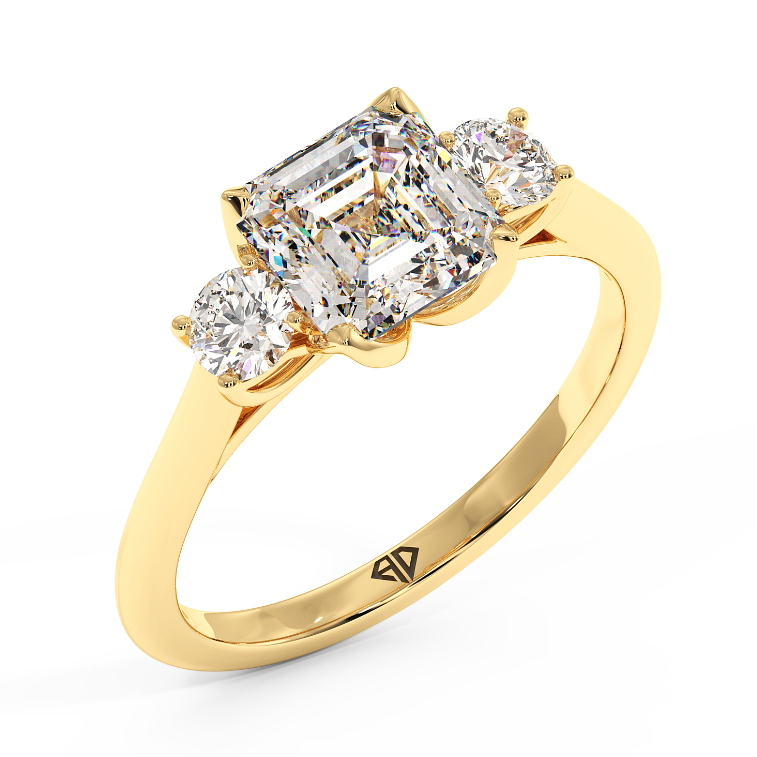 18K Yellow Gold Dolce Engagement Ring