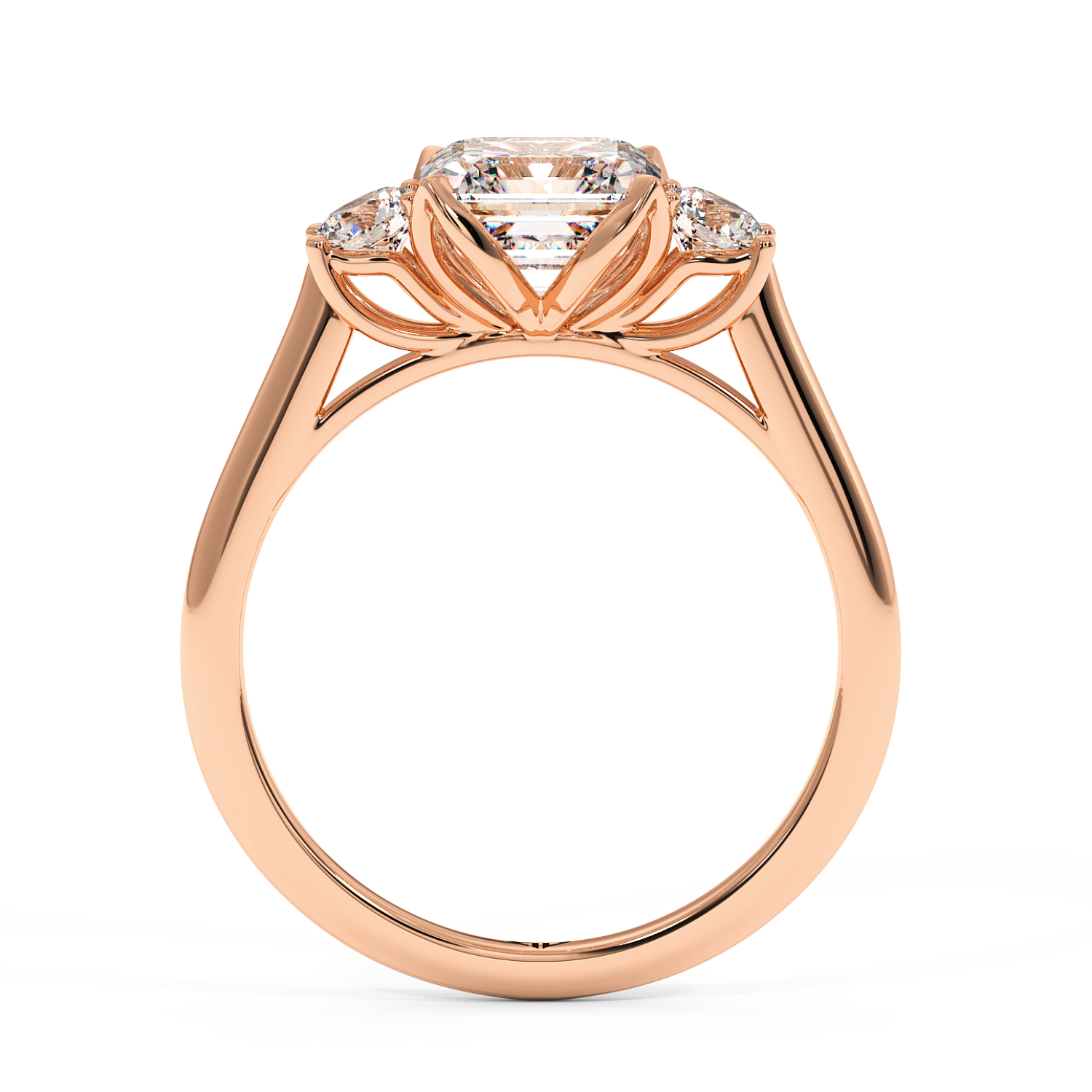 18K Rose Gold Dolce Engagement Ring