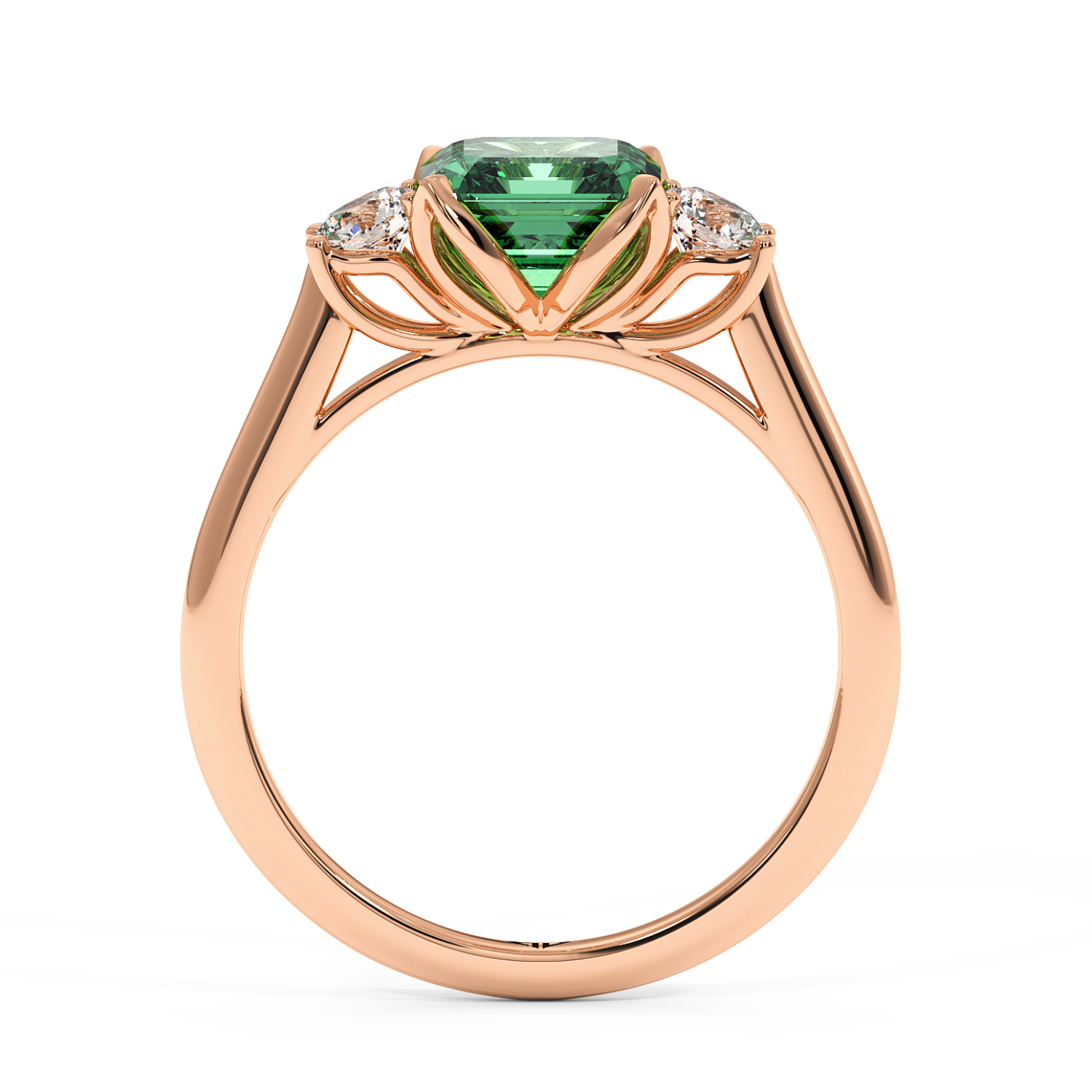 18K Rose Gold Dolce Engagement Ring