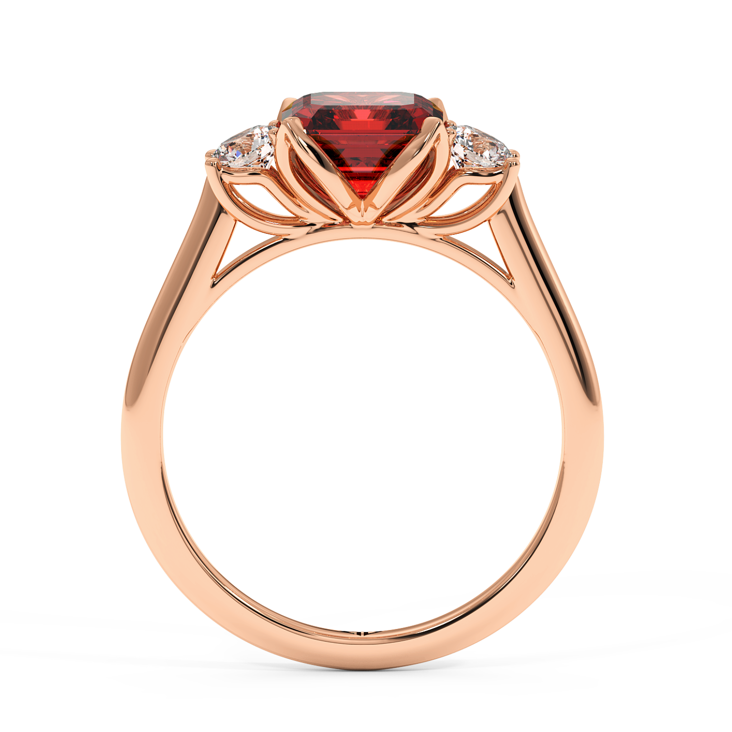 18K Rose Gold Dolce Engagement Ring