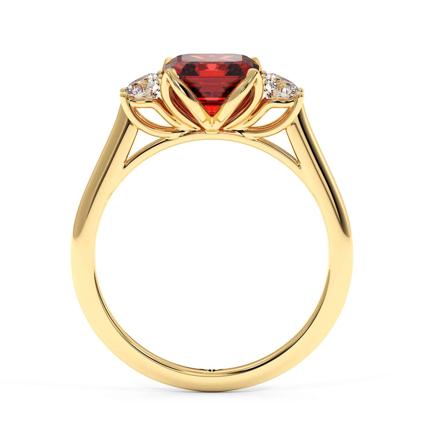 18K Yellow Gold Dolce Engagement Ring