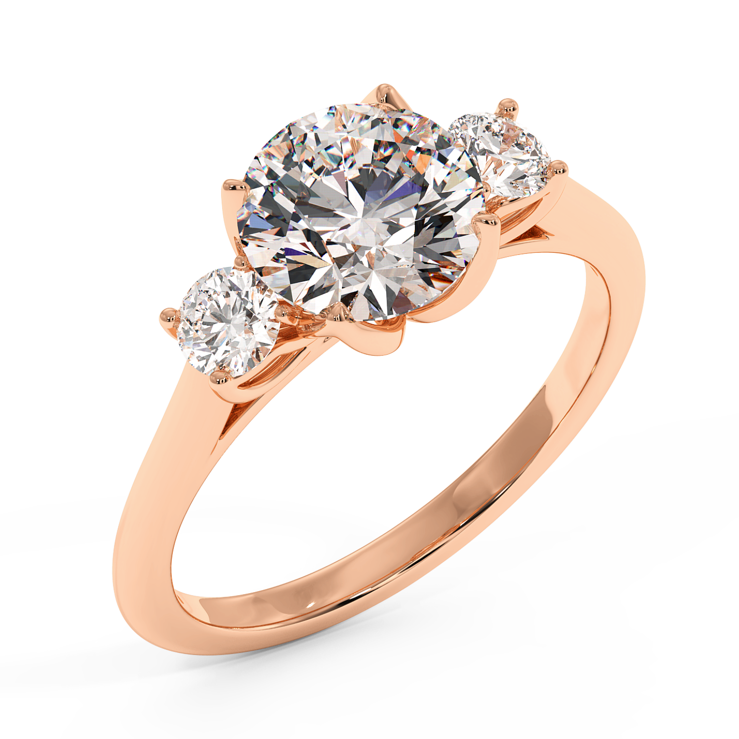 18K Rose Gold Dolce Engagement Ring