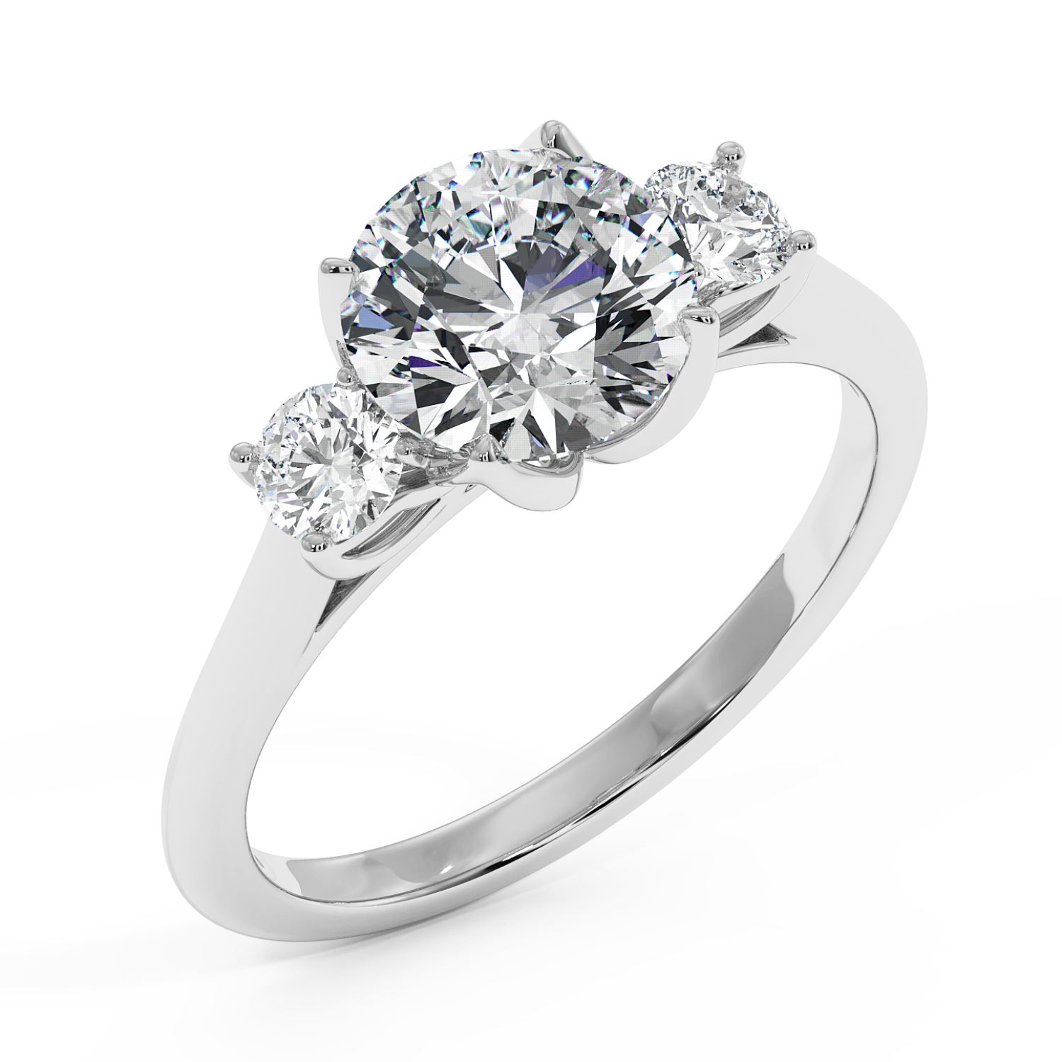 18K White Gold Dolce Engagement Ring