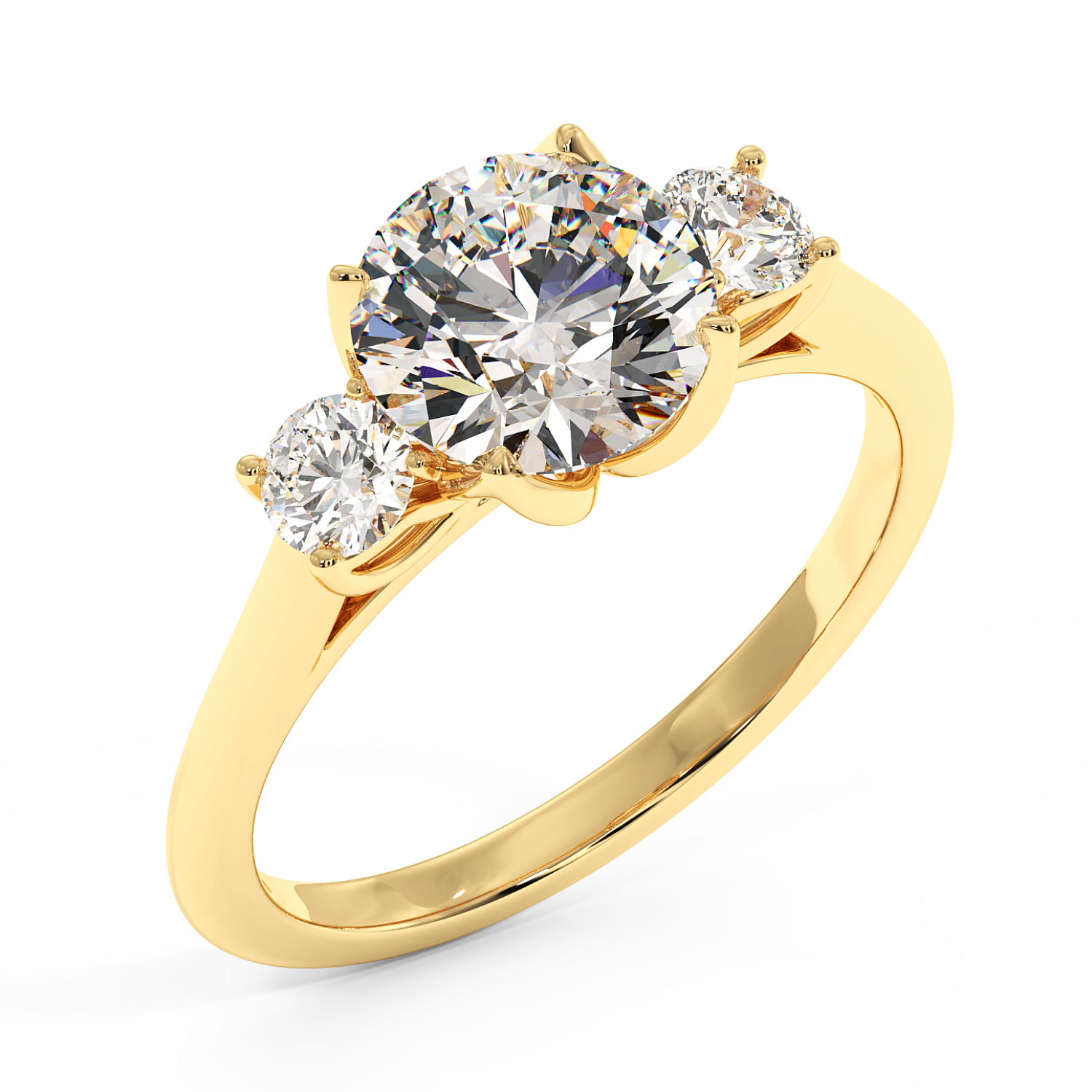 18K Yellow Gold Dolce Engagement Ring