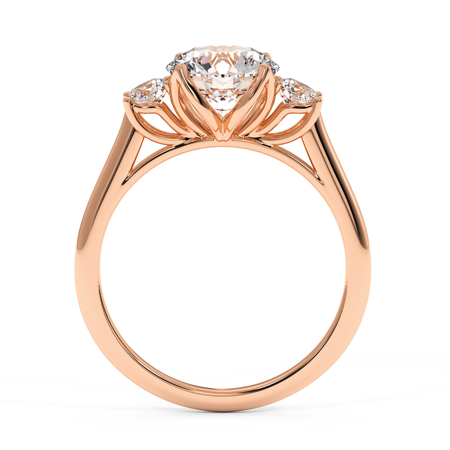 18K Rose Gold Dolce Engagement Ring