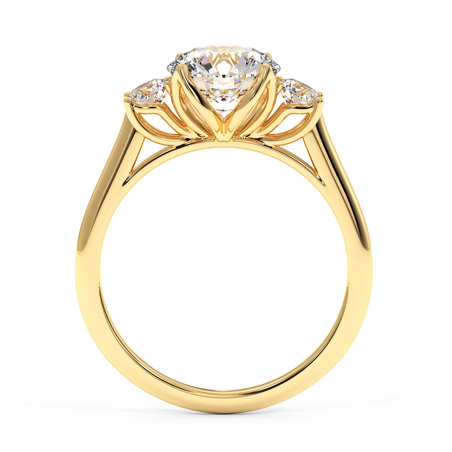 18K Yellow Gold Dolce Engagement Ring