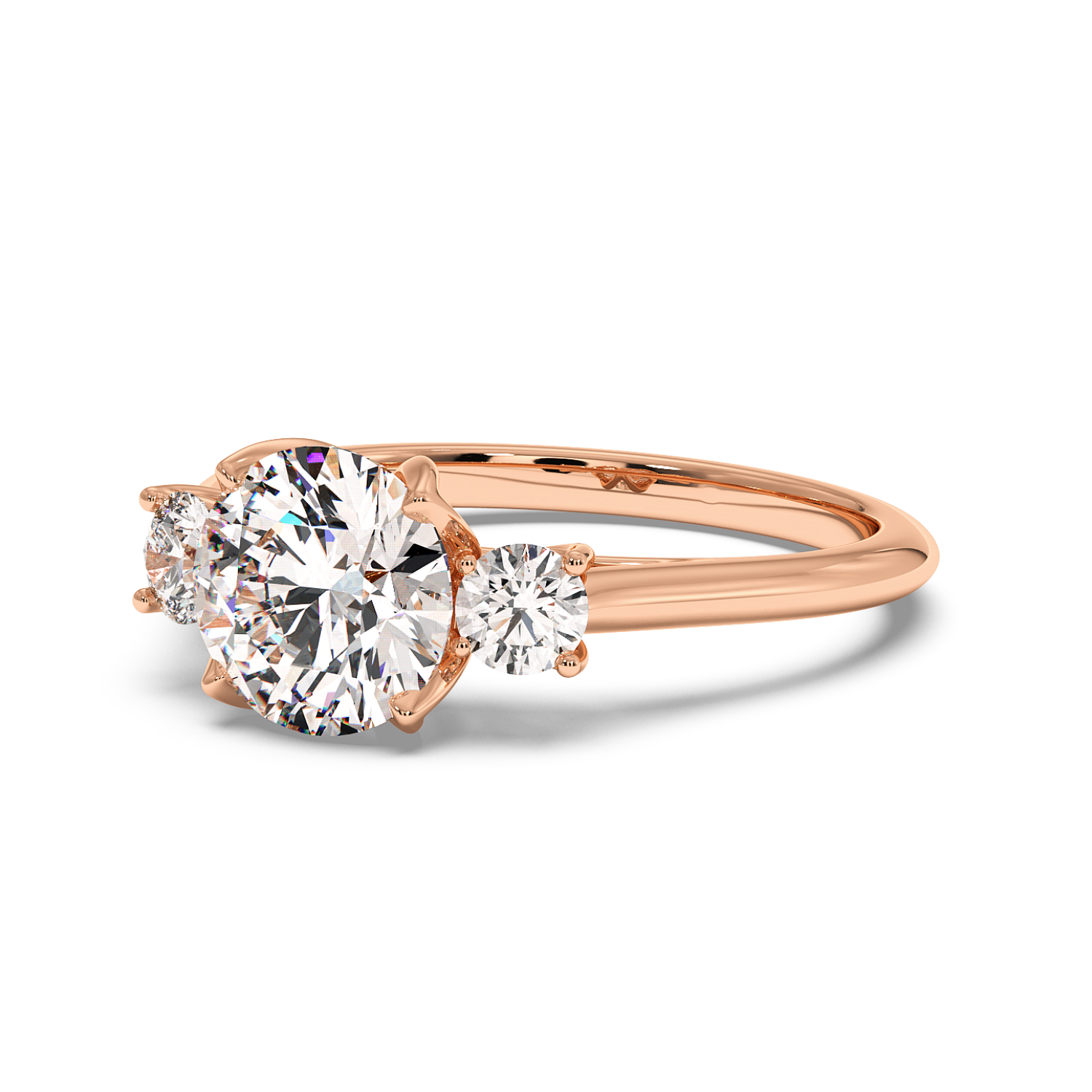 18K Rose Gold Dolce Engagement Ring