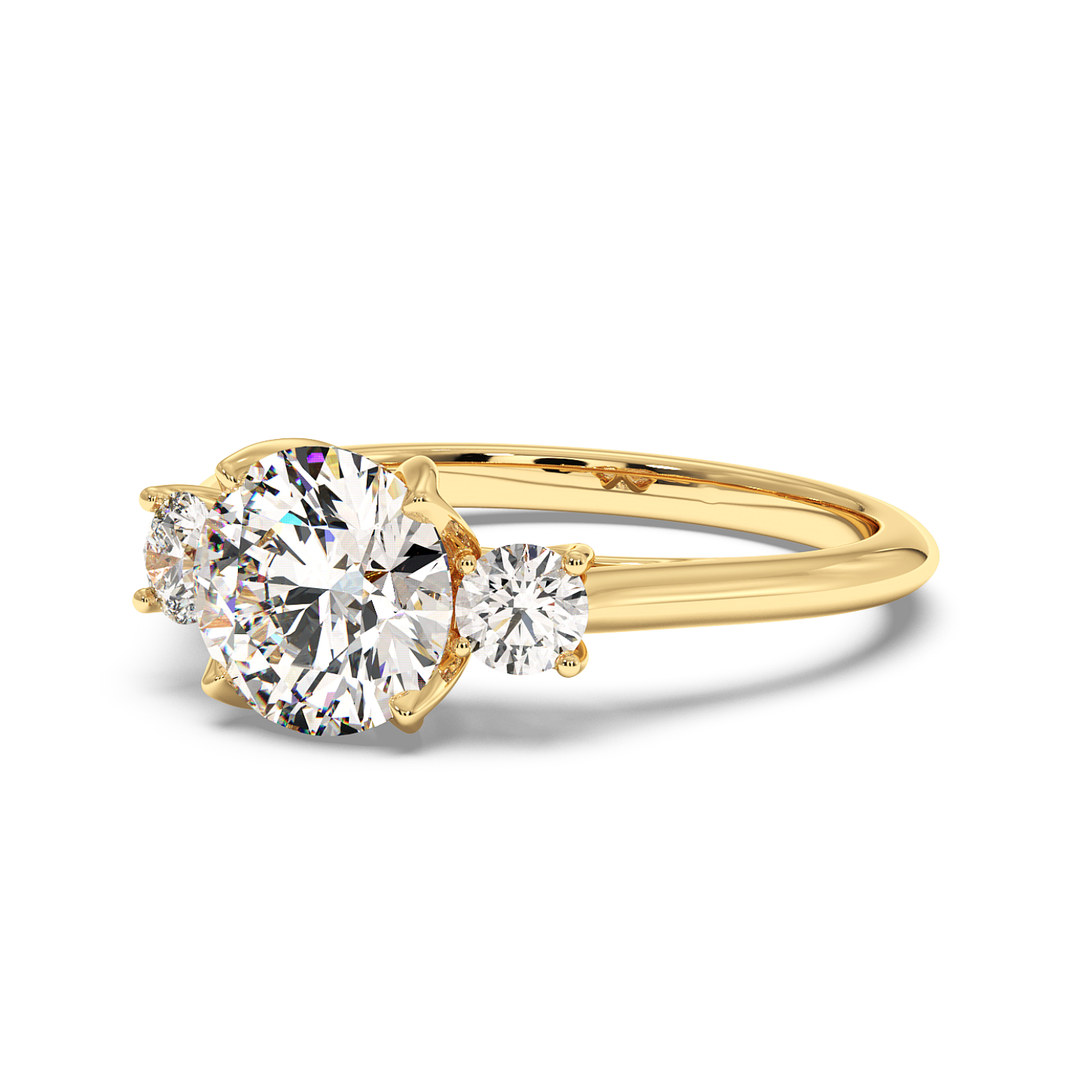 18K Yellow Gold Dolce Engagement Ring