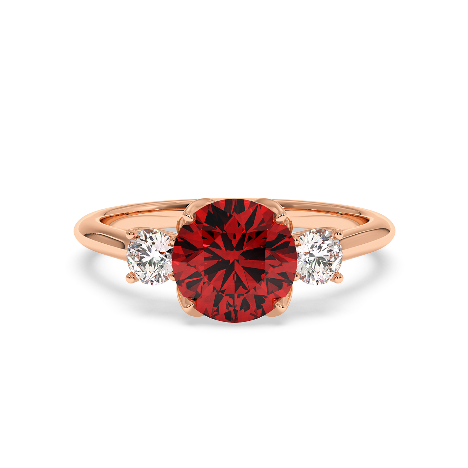 18K Rose Gold Dolce Engagement Ring