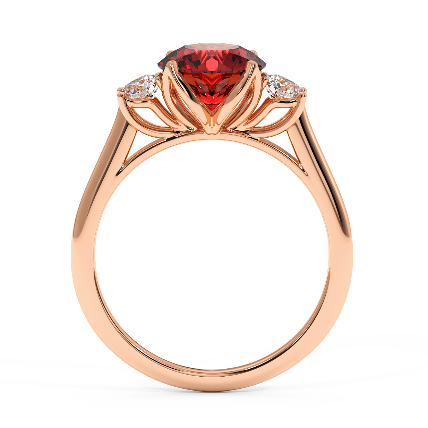 18K Rose Gold Dolce Engagement Ring