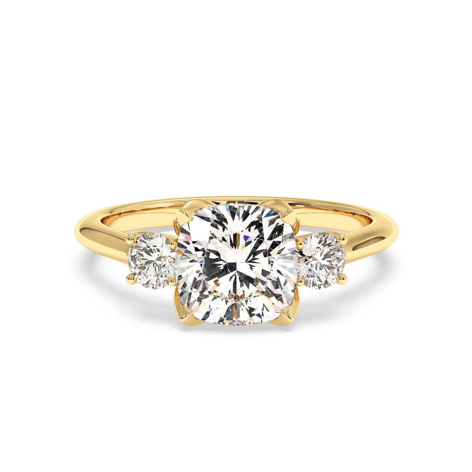 18K Yellow Gold Dolce Engagement Ring