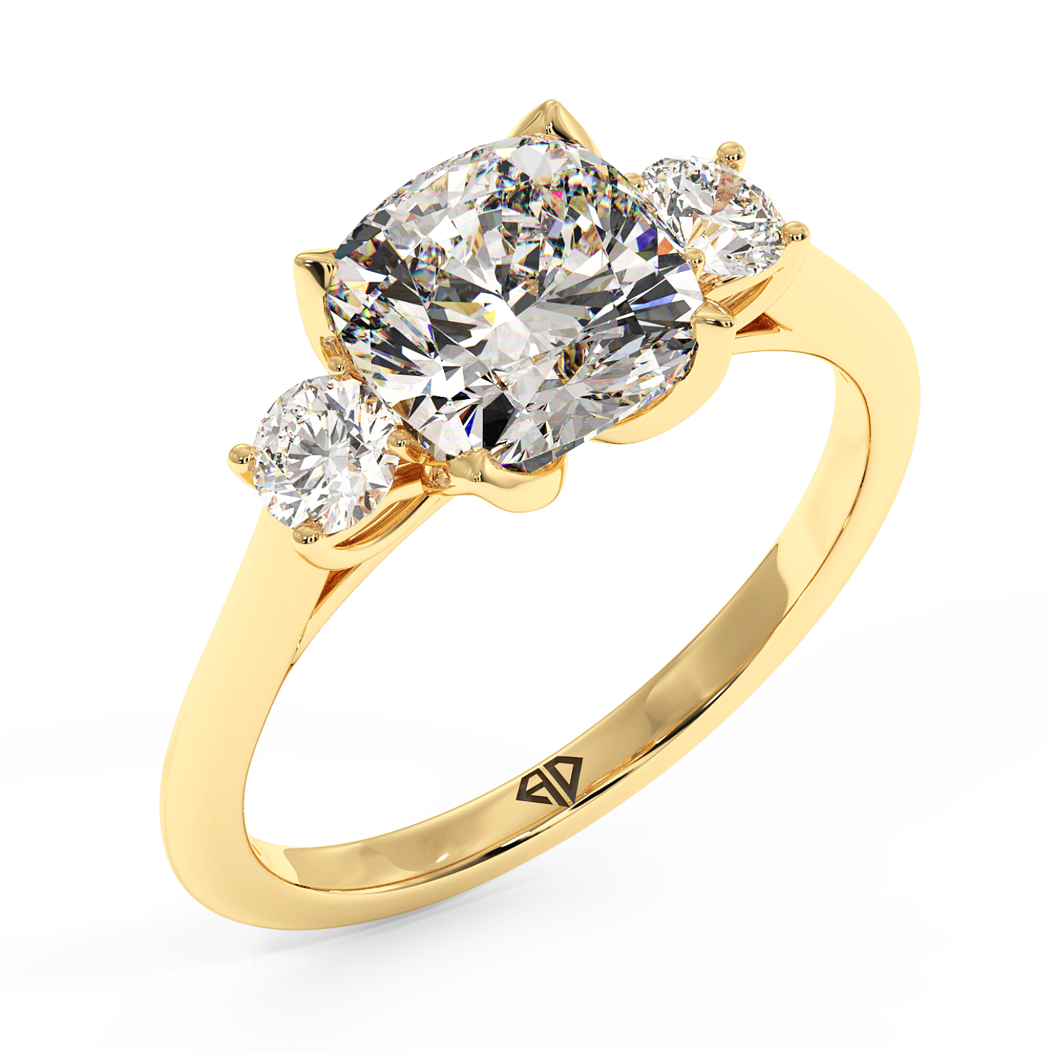 18K Yellow Gold Dolce Engagement Ring