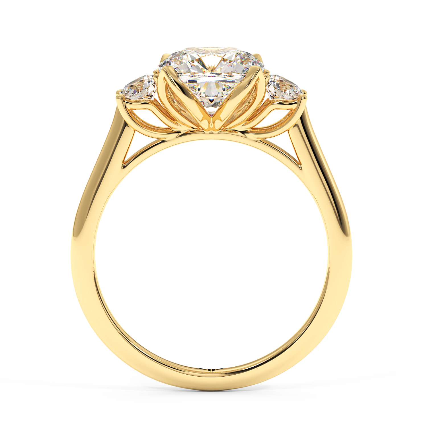 18K Yellow Gold Dolce Engagement Ring