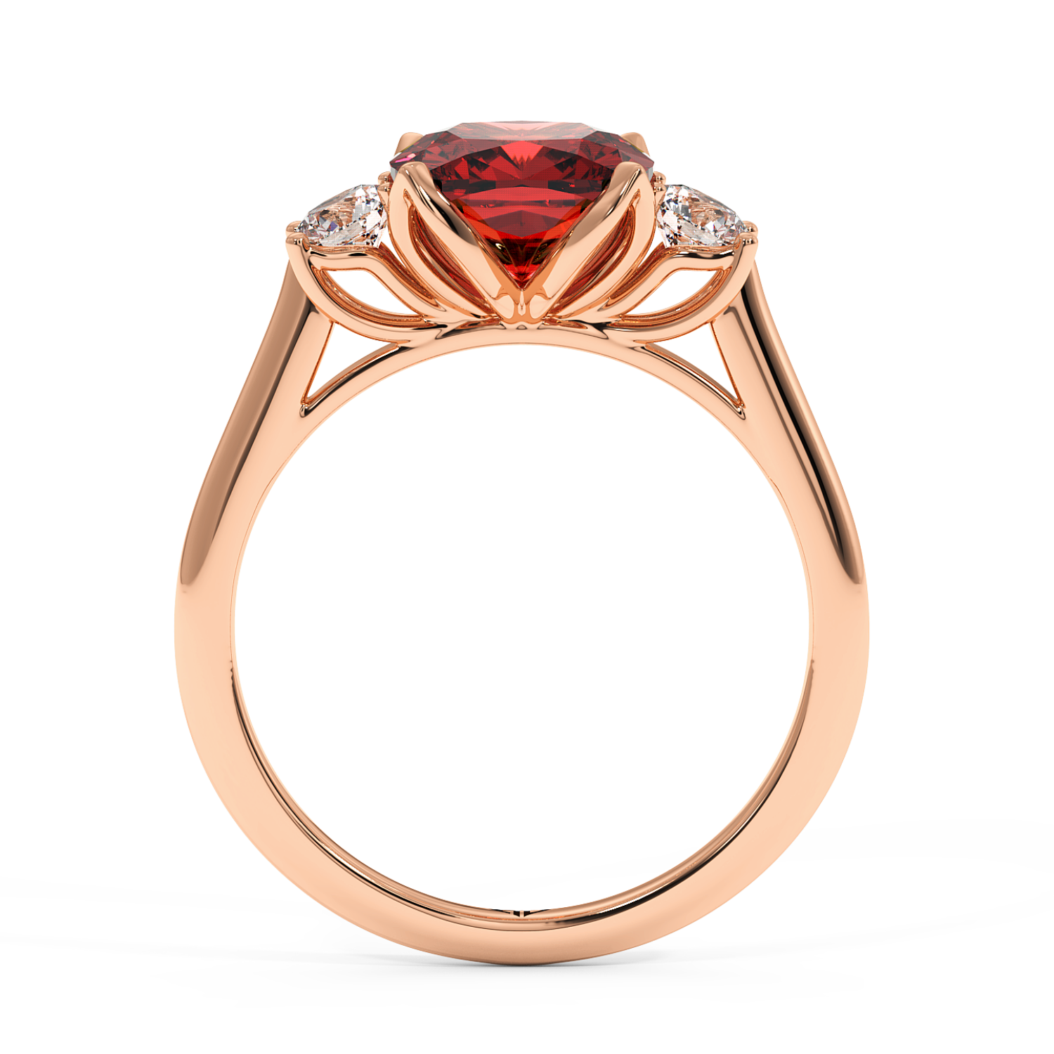 18K Rose Gold Dolce Engagement Ring