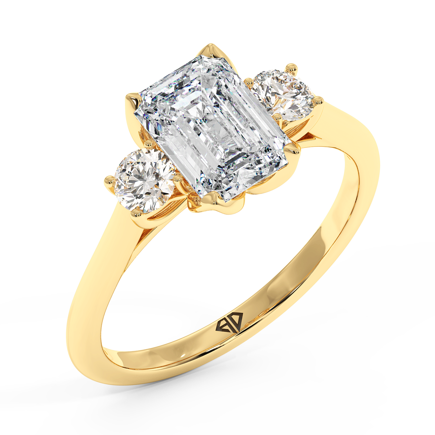 18K Yellow Gold Dolce Engagement Ring