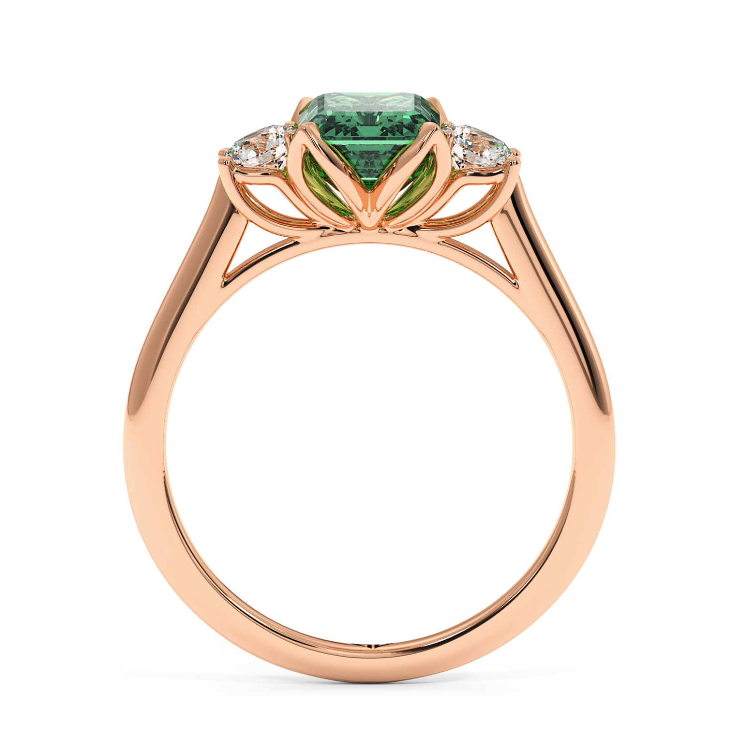 18K Rose Gold Dolce Engagement Ring