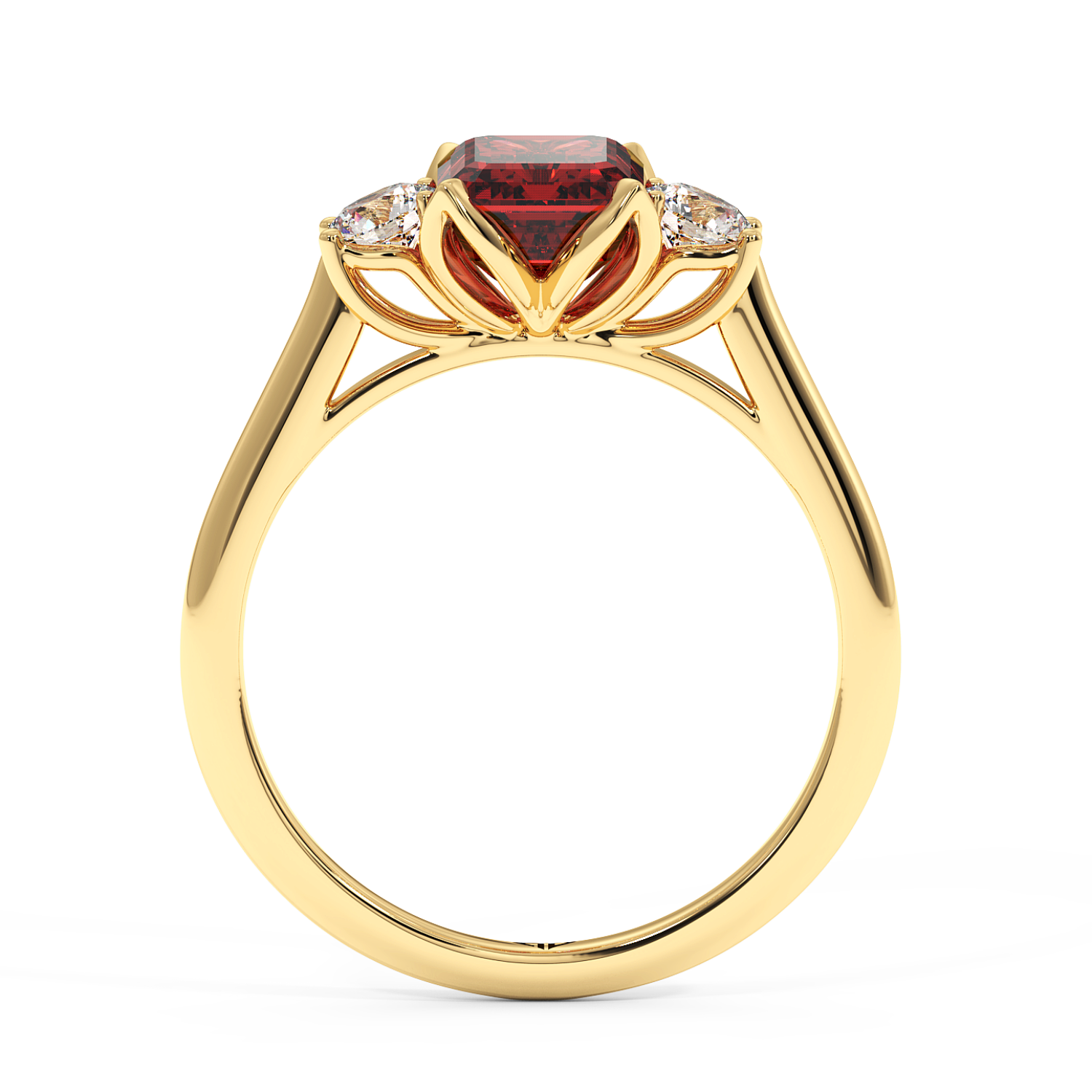 18K Yellow Gold Dolce Engagement Ring