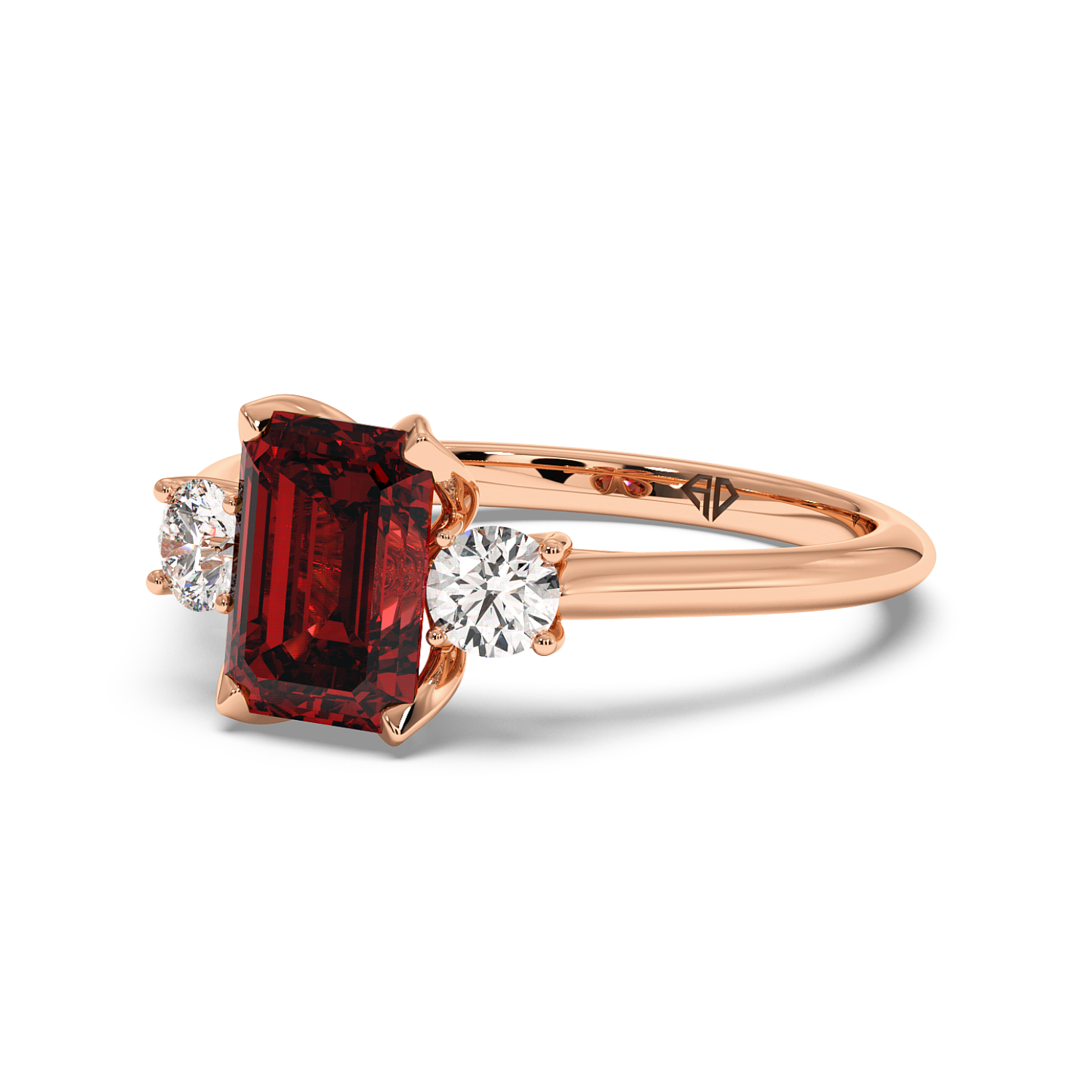 18K Rose Gold Dolce Engagement Ring