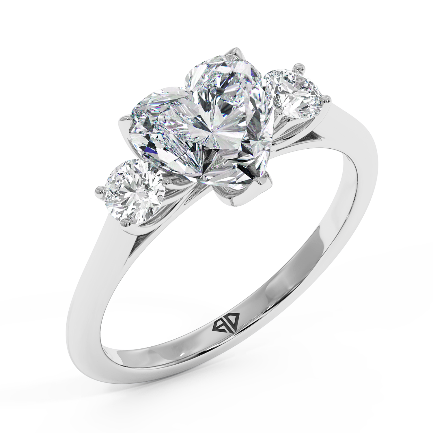 18K White Gold Dolce Engagement Ring