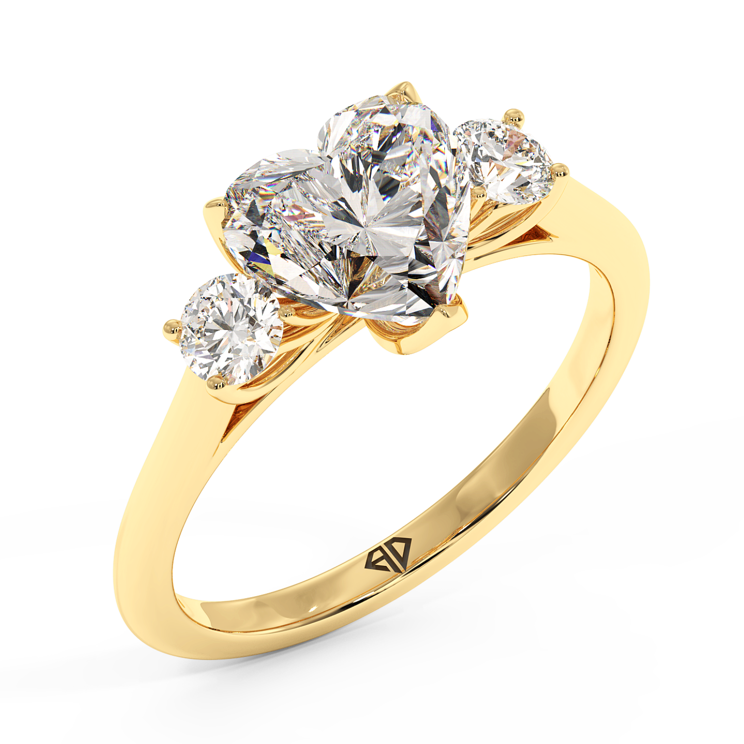 18K Yellow Gold Dolce Engagement Ring