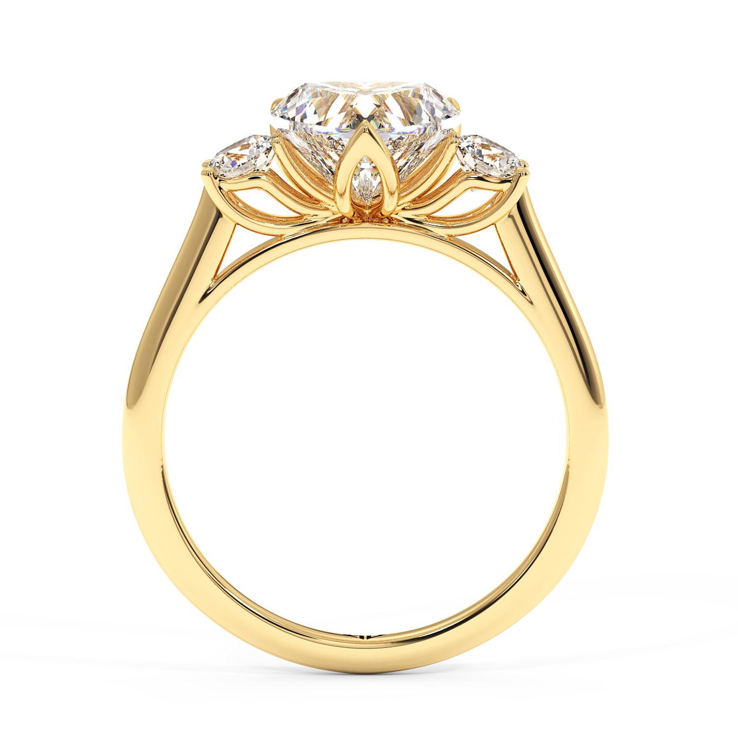 18K Yellow Gold Dolce Engagement Ring