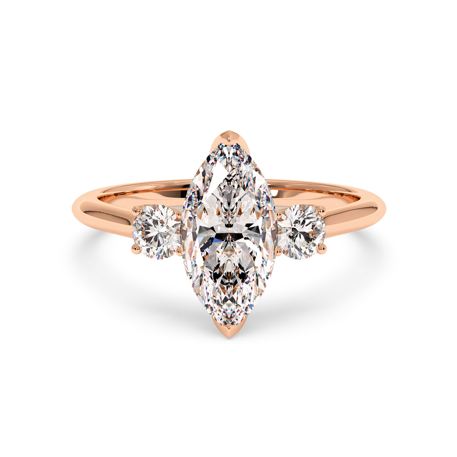 18K Rose Gold Dolce Engagement Ring