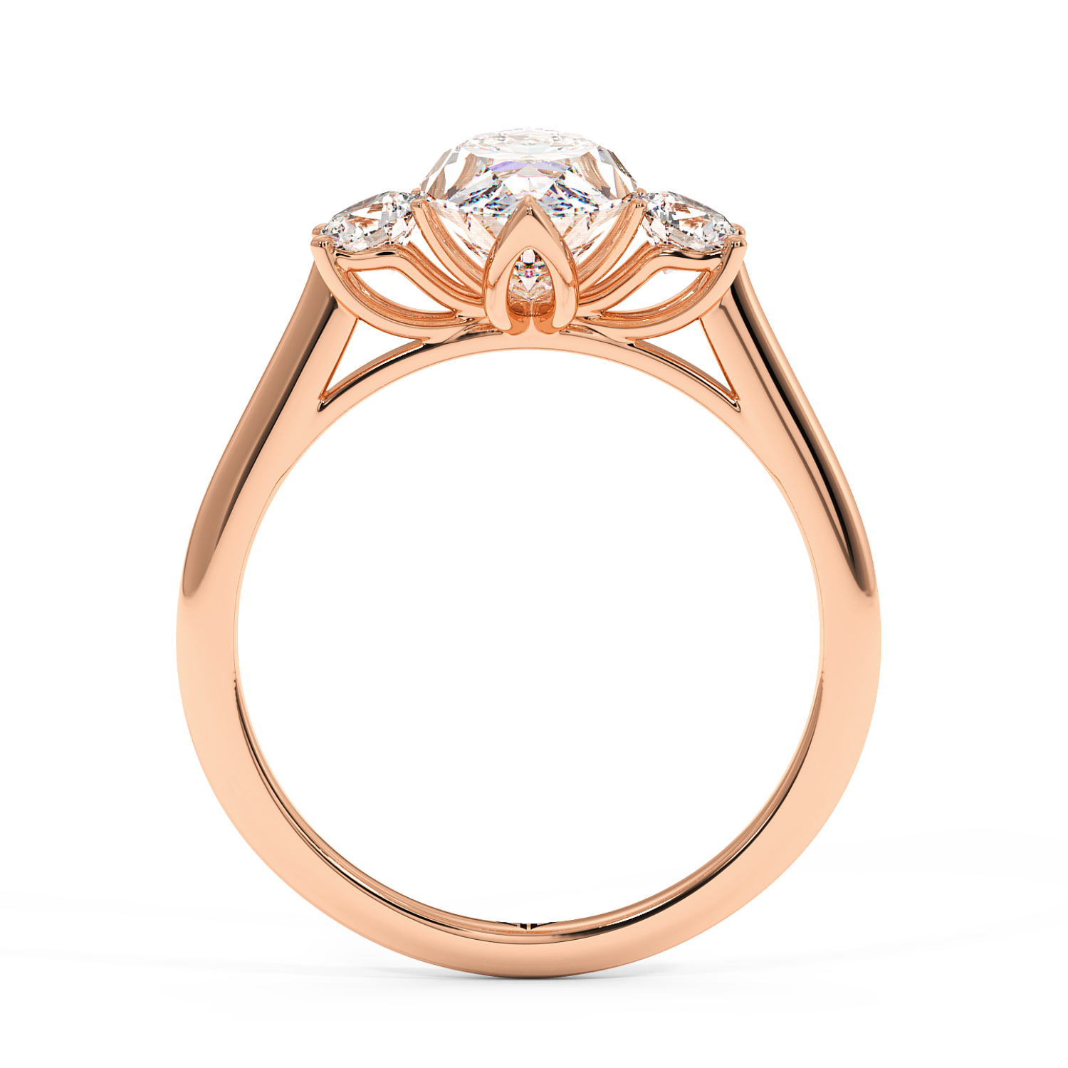 18K Rose Gold Dolce Engagement Ring