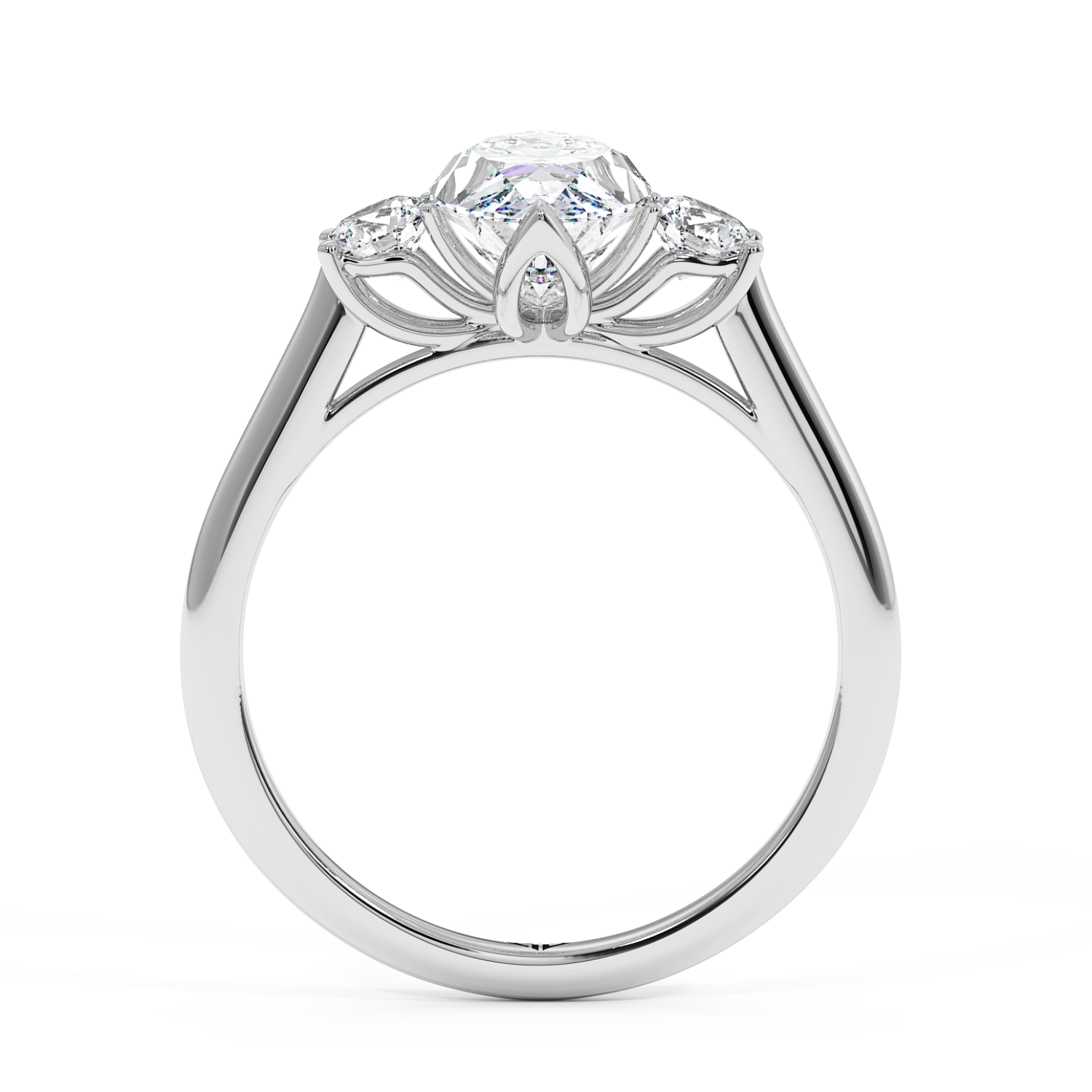 18K White Gold Dolce Engagement Ring