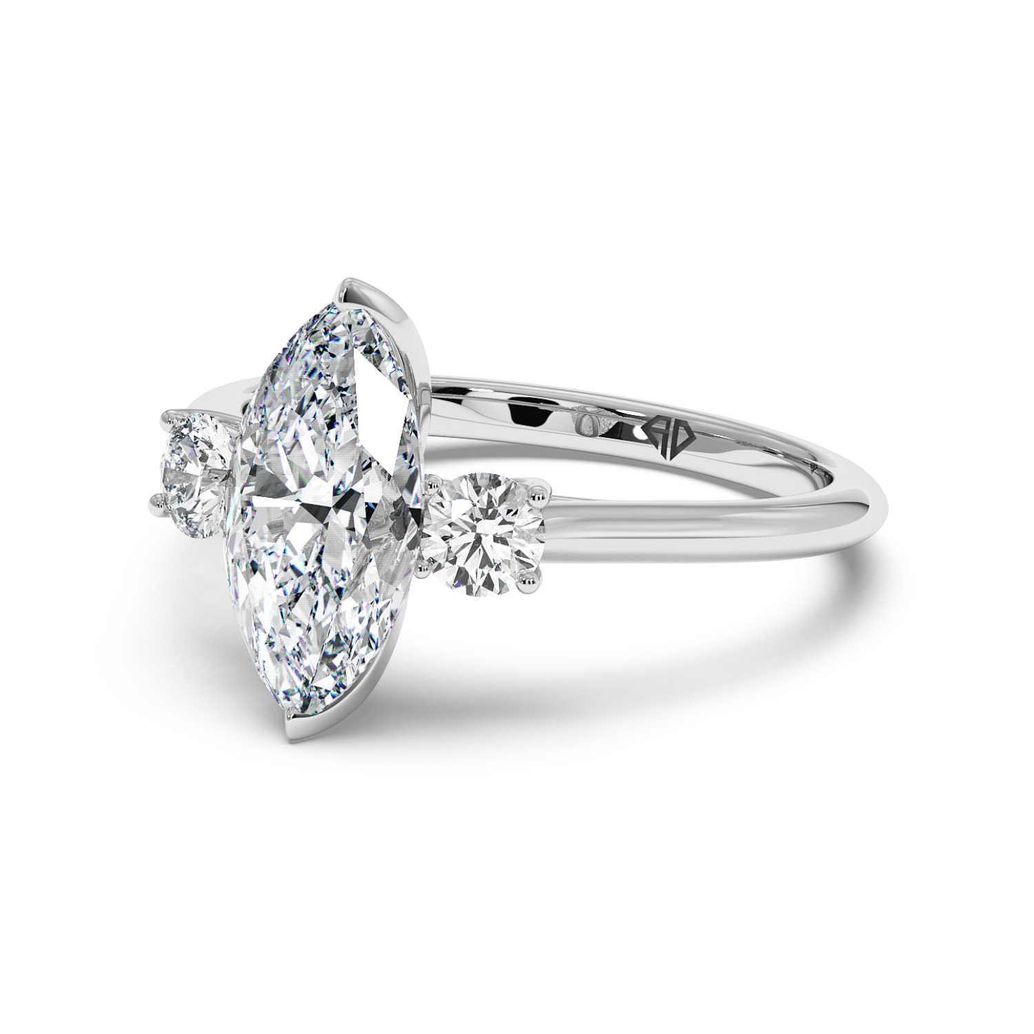 18K White Gold Dolce Engagement Ring