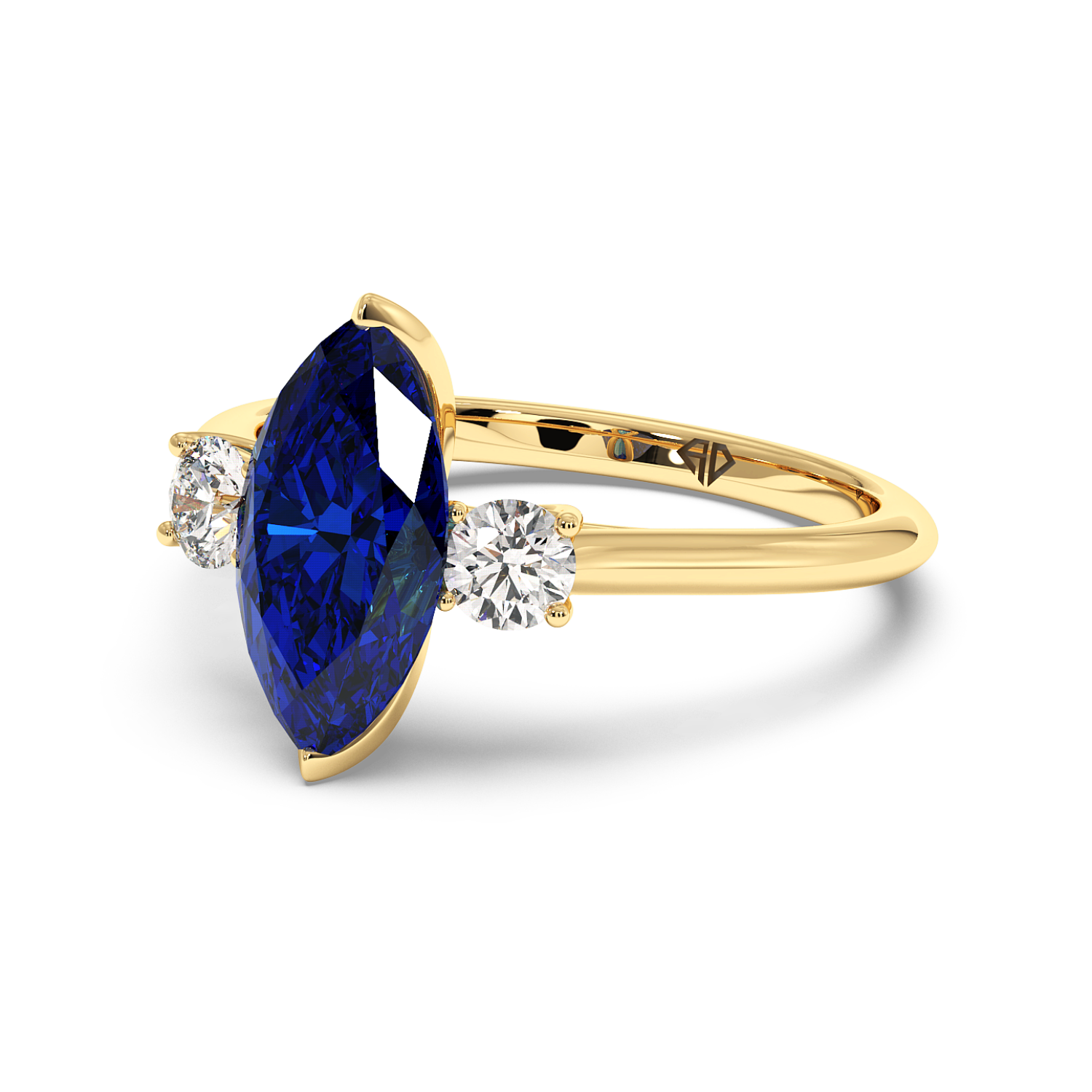 18K Yellow Gold Dolce Engagement Ring