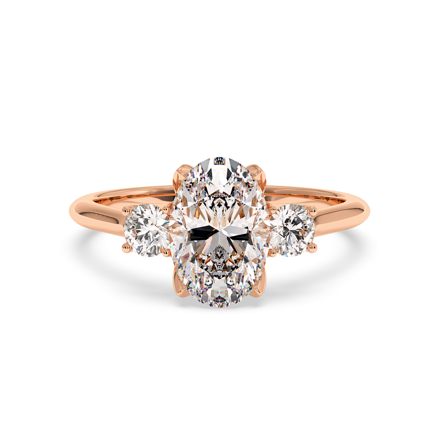 18K Rose Gold Dolce Engagement Ring