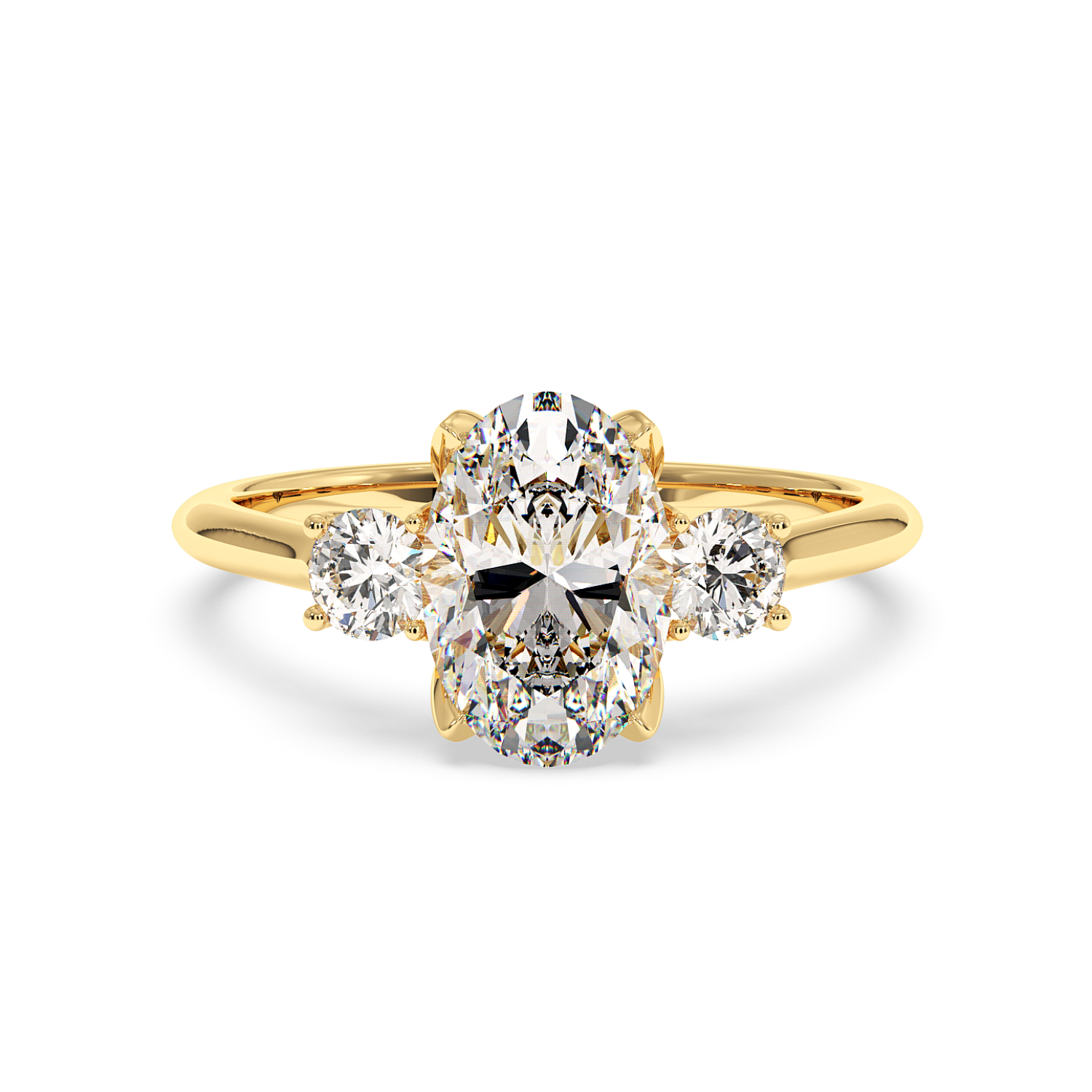 18K Yellow Gold Dolce Engagement Ring