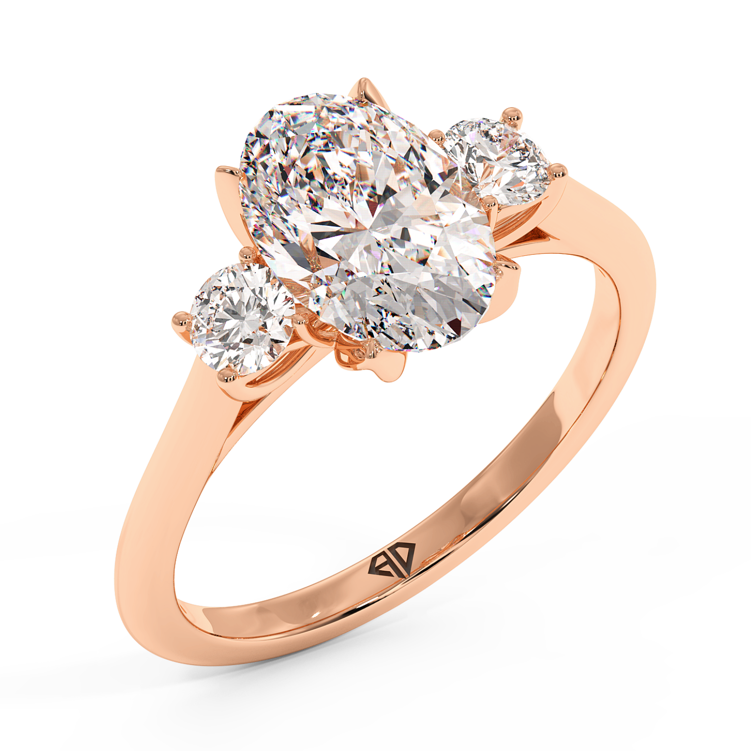 18K Rose Gold Dolce Engagement Ring