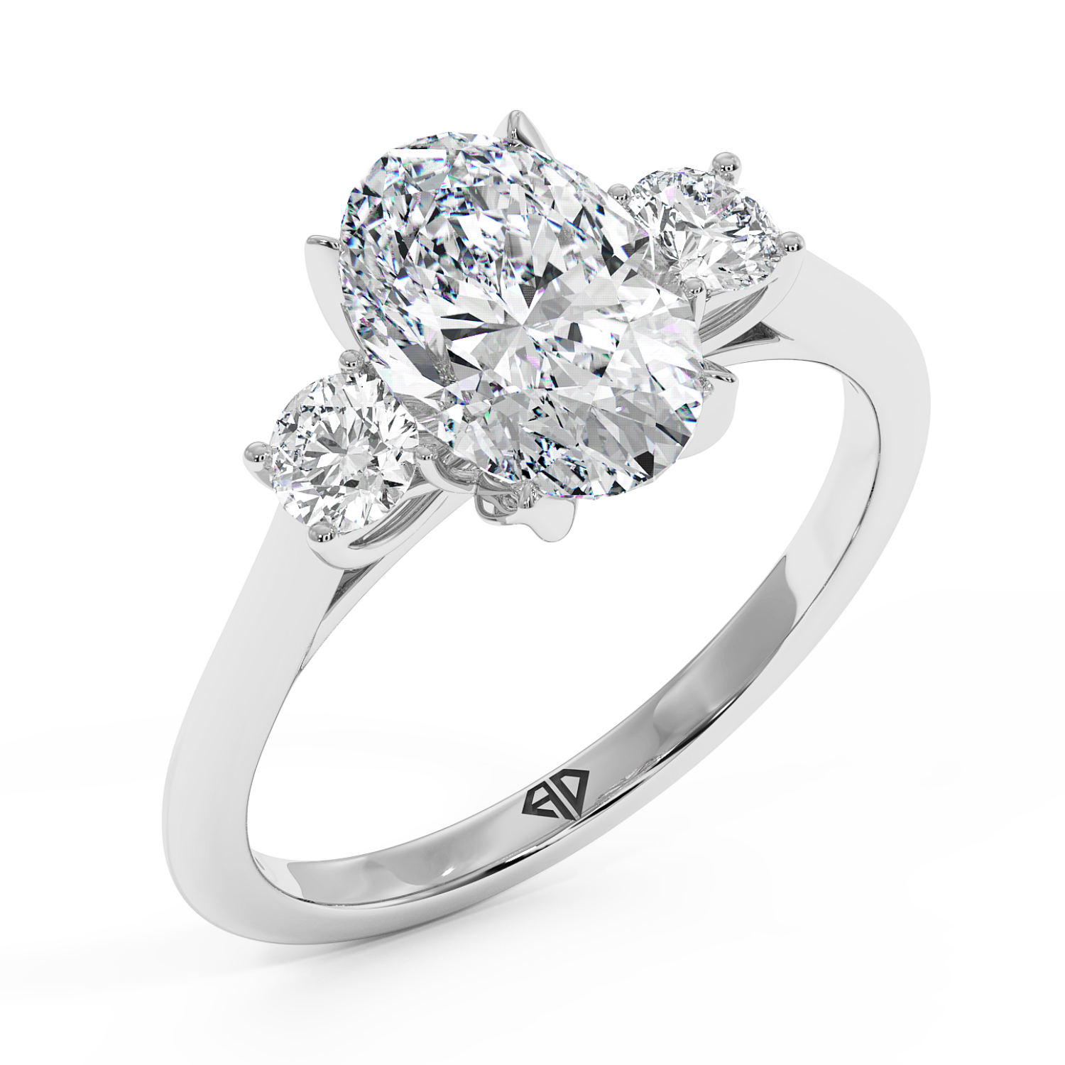 18K White Gold Dolce Engagement Ring