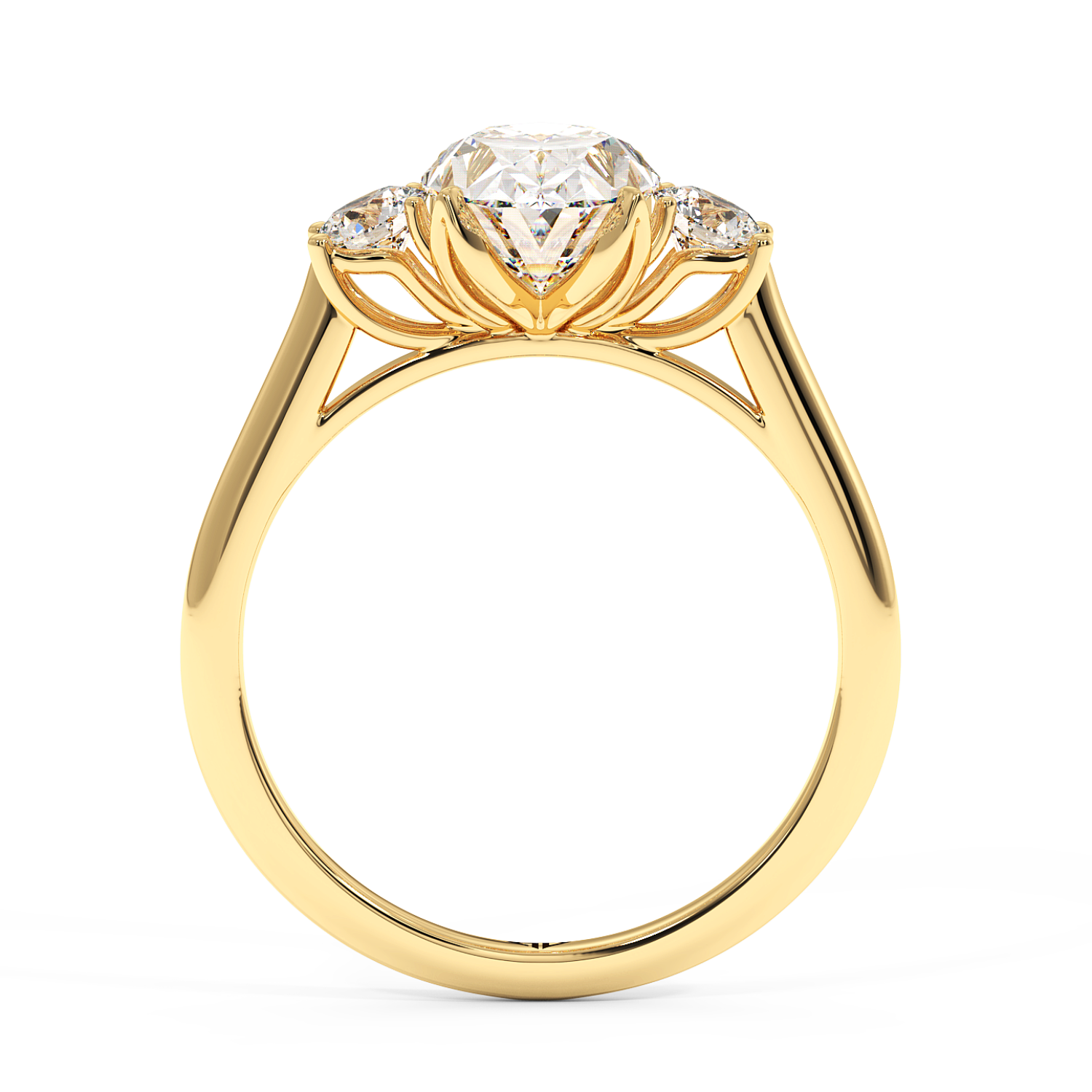 18K Yellow Gold Dolce Engagement Ring