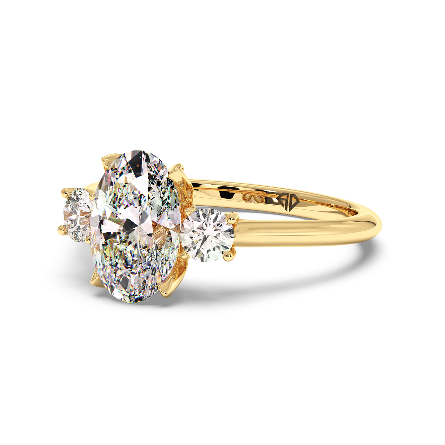 18K Yellow Gold Dolce Engagement Ring