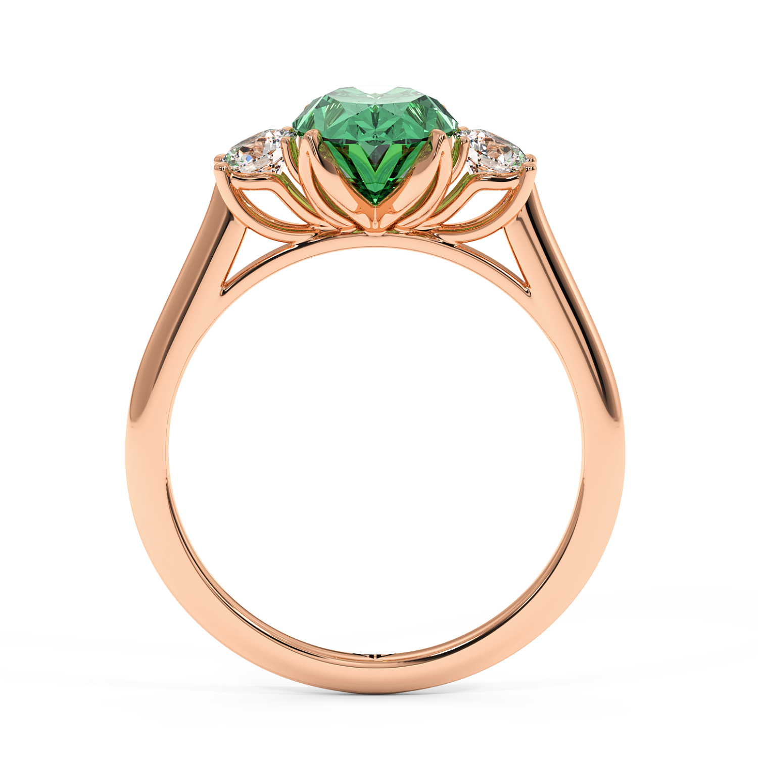 18K Rose Gold Dolce Engagement Ring