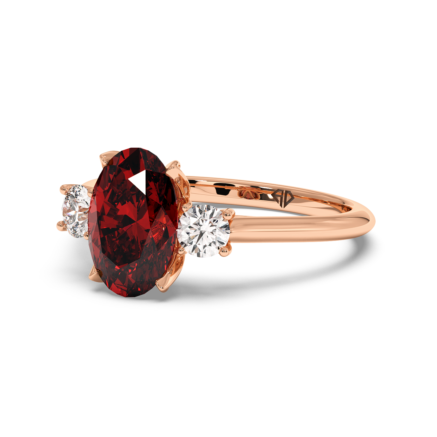 18K Rose Gold Dolce Engagement Ring